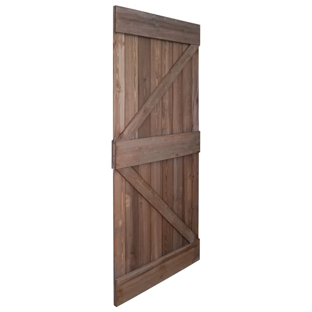 Liukuovi asennustarvikkeineen 100x210 cm mänty tummanruskea - Harrastajankoti.fi