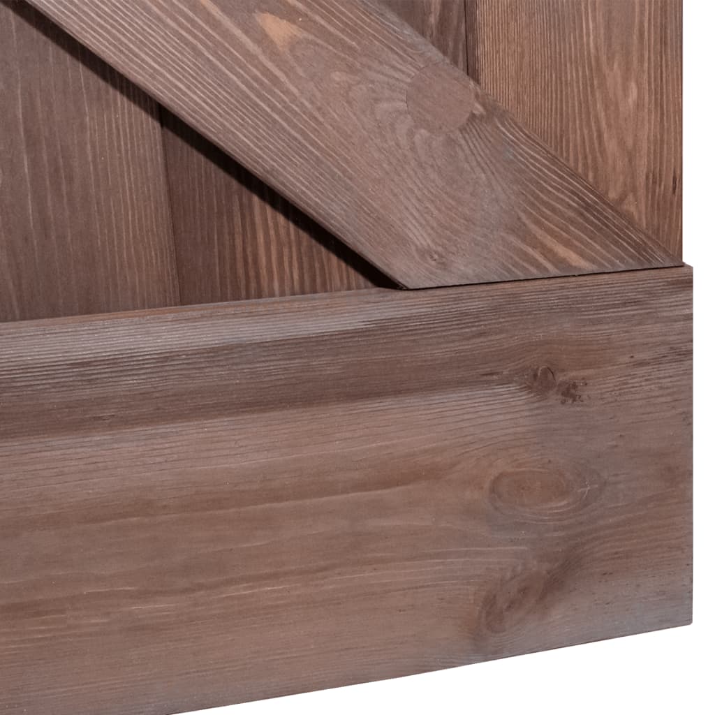 Liukuovi asennustarvikkeineen 100x210 cm mänty tummanruskea - Harrastajankoti.fi