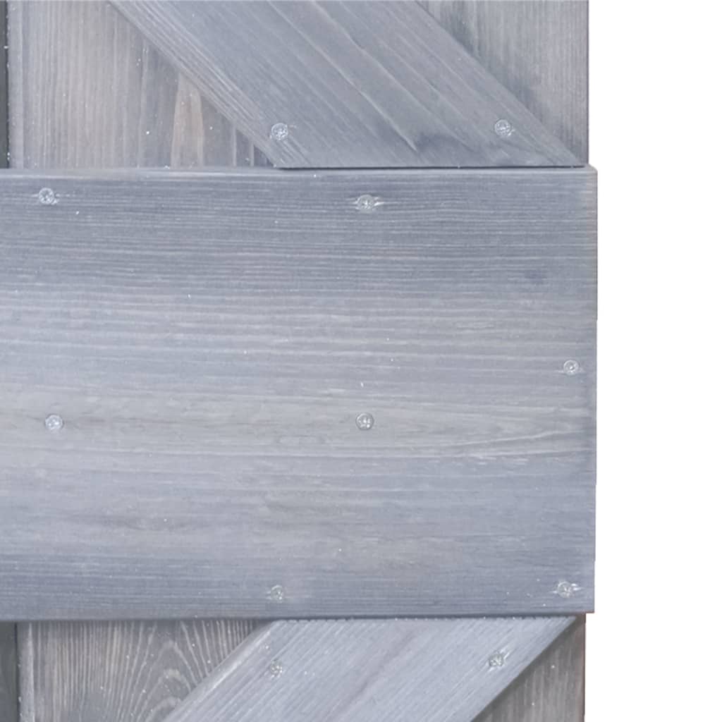 Liukuovi asennustarvikkeineen 80x210 cm täysi mänty harmaa - Harrastajankoti.fi