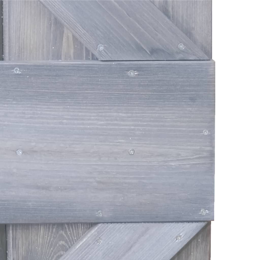 Liukuovi asennustarvikkeineen 100x210 cm täysi mänty harmaa - Harrastajankoti.fi