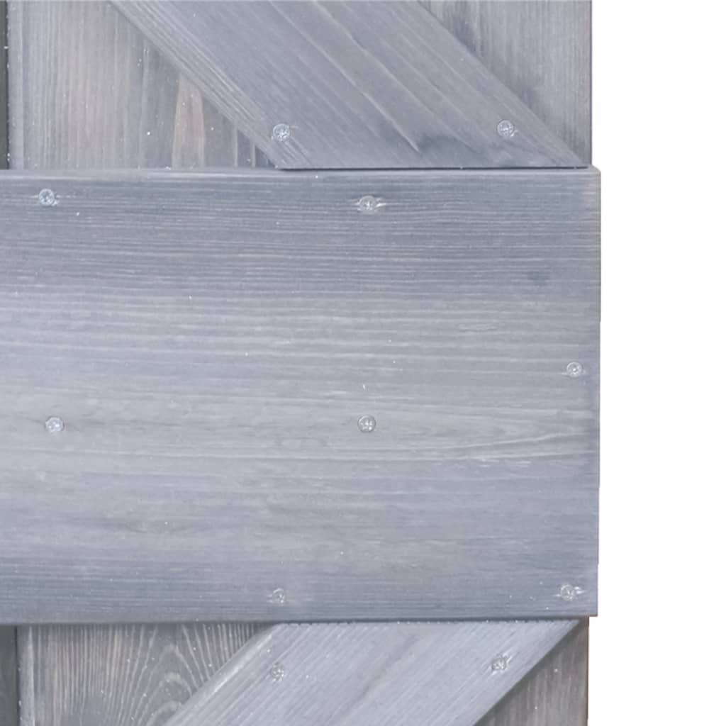 Liukuovi asennustarvikkeineen 100x210 cm täysi mänty harmaa - Harrastajankoti.fi