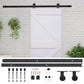 Liukuovi asennustarvikkeineen 80x210 cm täysi mänty valkoinen - Harrastajankoti.fi