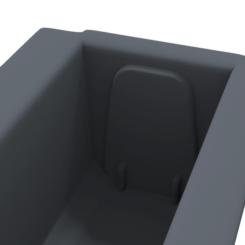 Kukkalaatikot eurolavoille 12 kpl harmaa 36x13,5x9,5 cm PP - Harrastajankoti.fi