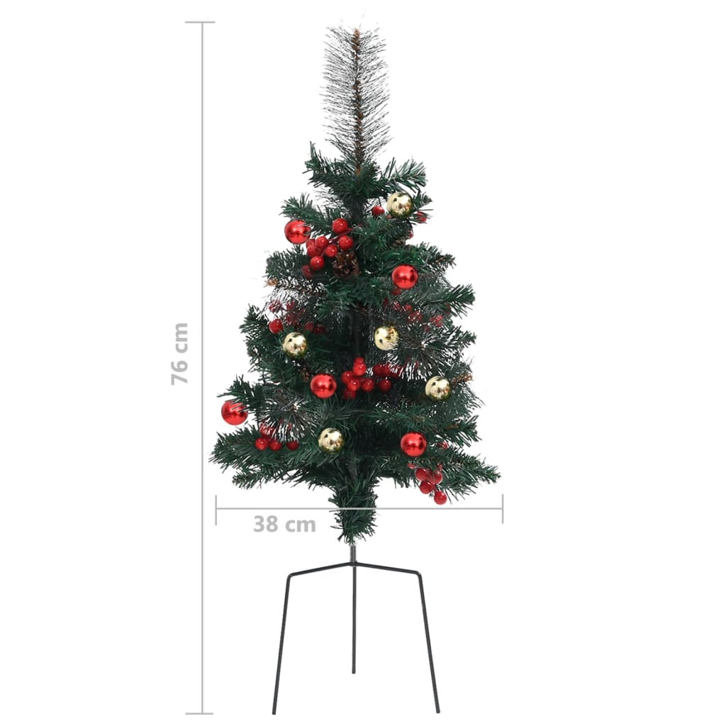 Tekojoulukuuset kulkureitille 2 kpl 76 cm PVC - Harrastajankoti.fi