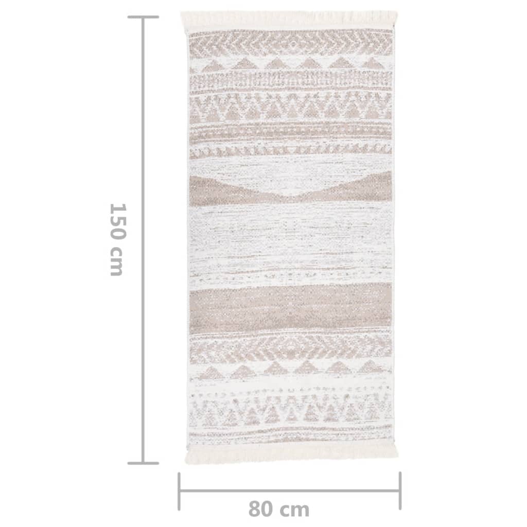 Matto beige 80x150 cm puuvilla - Harrastajankoti.fi