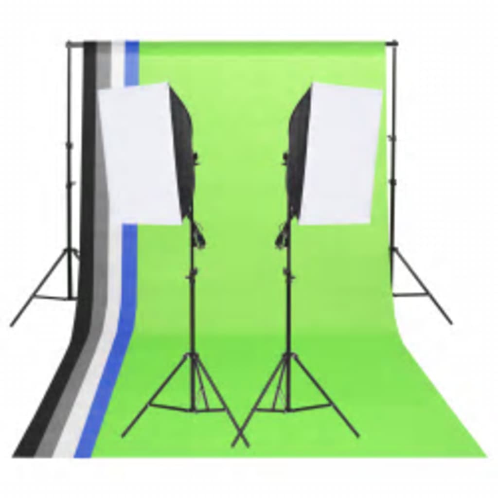 Valokuvastudiosarja valosarja, taustakangas ja heijastin - Harrastajankoti.fi