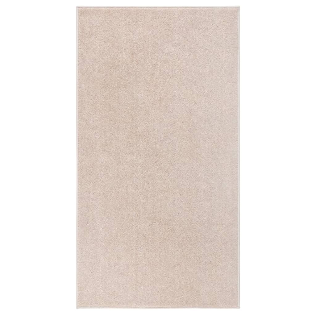 Lyhytnukkainen matto 80x150 cm tumma beige - Harrastajankoti.fi
