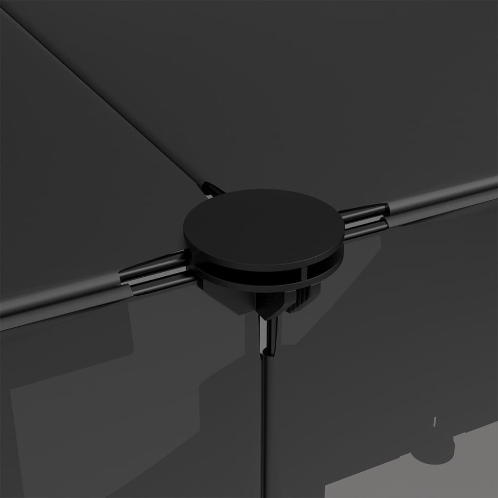 Pieneläinhäkki musta 143x107x93 cm PP ja teräs - Harrastajankoti.fi