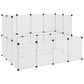 Pieneläinhäkki läpinäkyvä 143x107x93 cm PP ja teräs - Harrastajankoti.fi