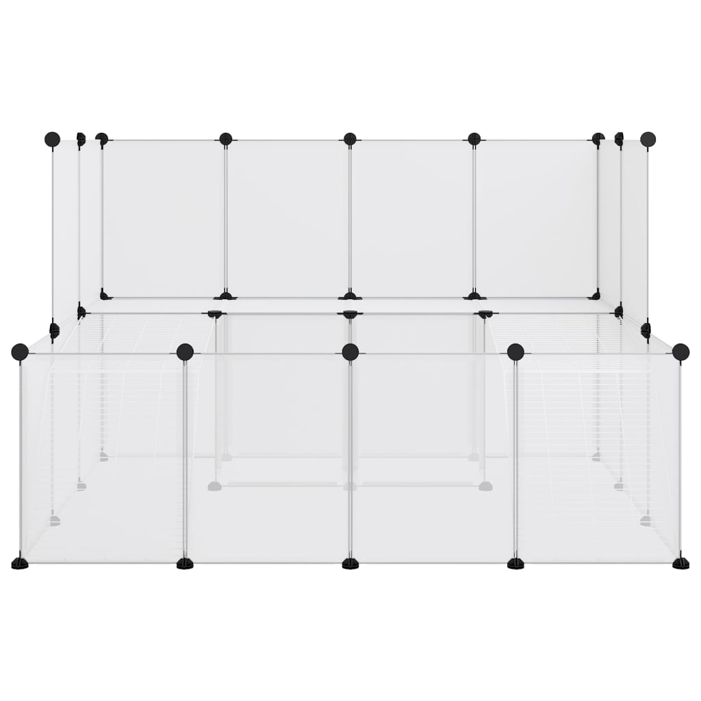 Pieneläinhäkki läpinäkyvä 143x107x93 cm PP ja teräs - Harrastajankoti.fi