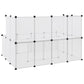 Pieneläinhäkki läpinäkyvä 143x107x93 cm PP ja teräs - Harrastajankoti.fi