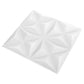 3D-seinäpaneelit 12 kpl 50x50 cm valkoinen origami 3 m² - Harrastajankoti.fi