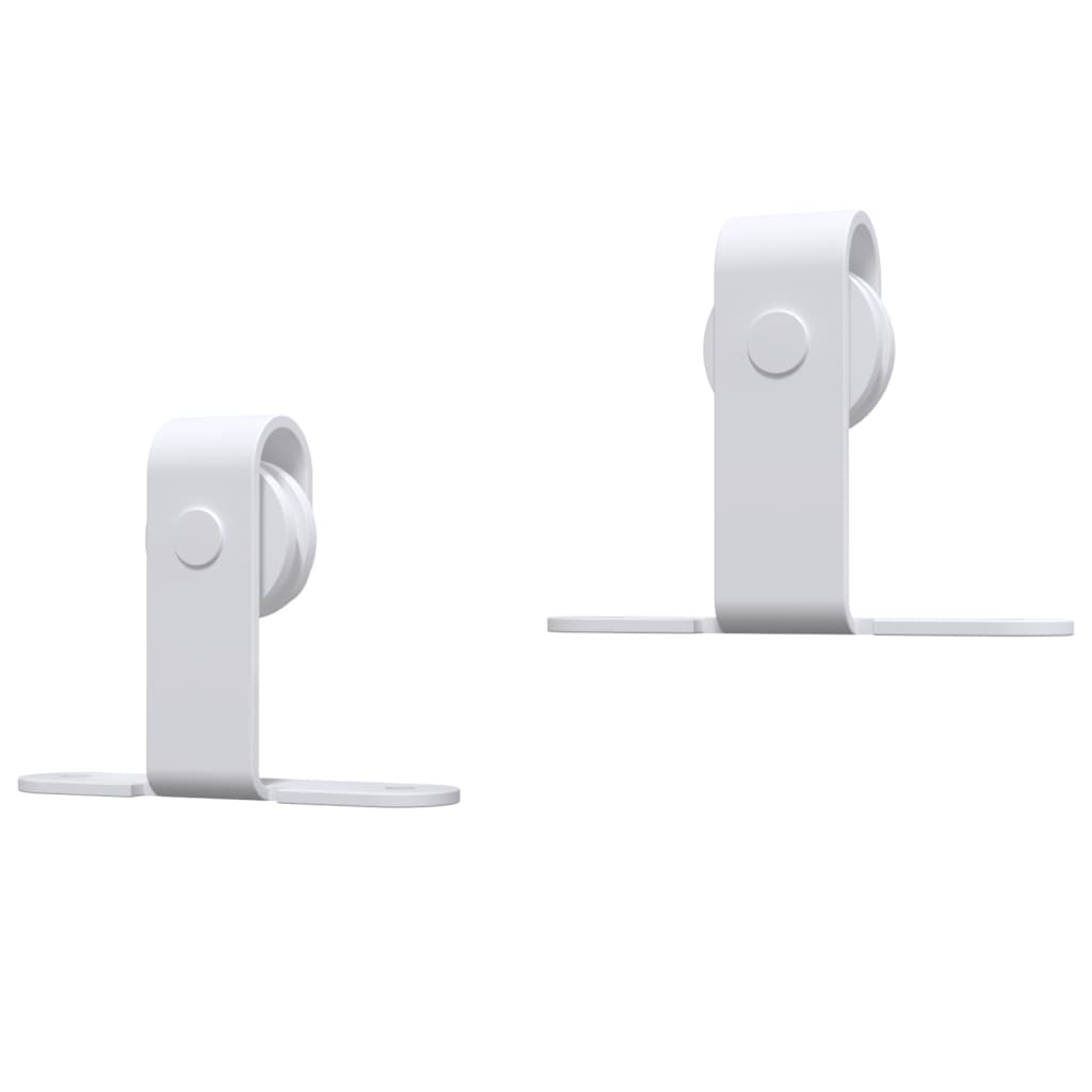 Kaapin liukuoven asennussarja mini hiiliteräs valkoinen 183 cm - Harrastajankoti.fi