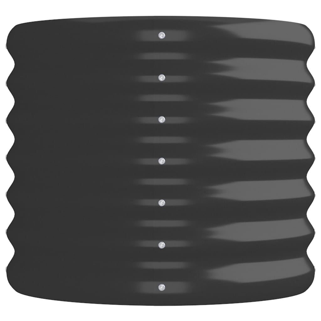 Puutarhakukkalaatikko jauhemaalattu teräs 152x40x36 cm antras. - Harrastajankoti.fi