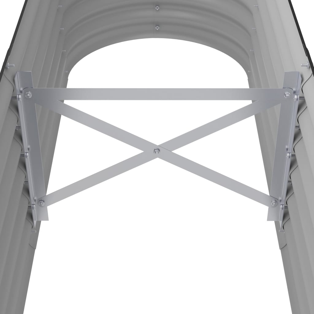 Puutarhakukkalaatikko jauhemaalattu teräs 152x40x36 cm antras. - Harrastajankoti.fi