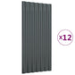 Kattopaneeli 12 kpl jauhemaalattu teräs antrasiitti 80x36 cm - Harrastajankoti.fi