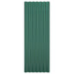 Kattopaneeli 12 kpl jauhemaalattu teräs vihreä 100x36 cm - Harrastajankoti.fi