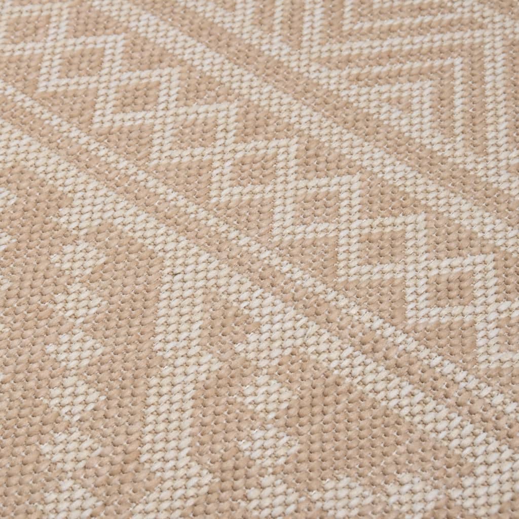 Ulkomatto Flatweave 80x150 cm ruskeat raidat - Harrastajankoti.fi