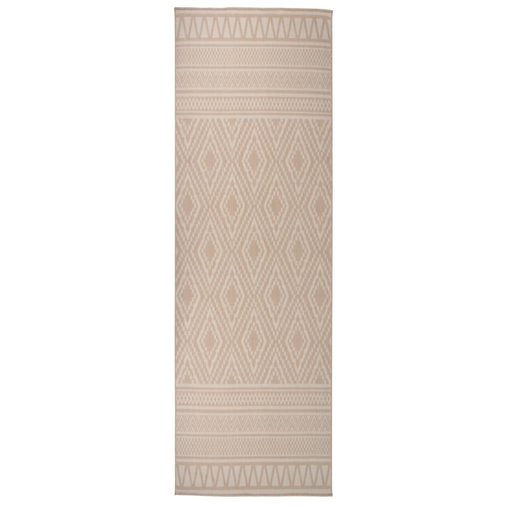 Ulkomatto Flatweave 80x250 cm ruskeat raidat - Harrastajankoti.fi