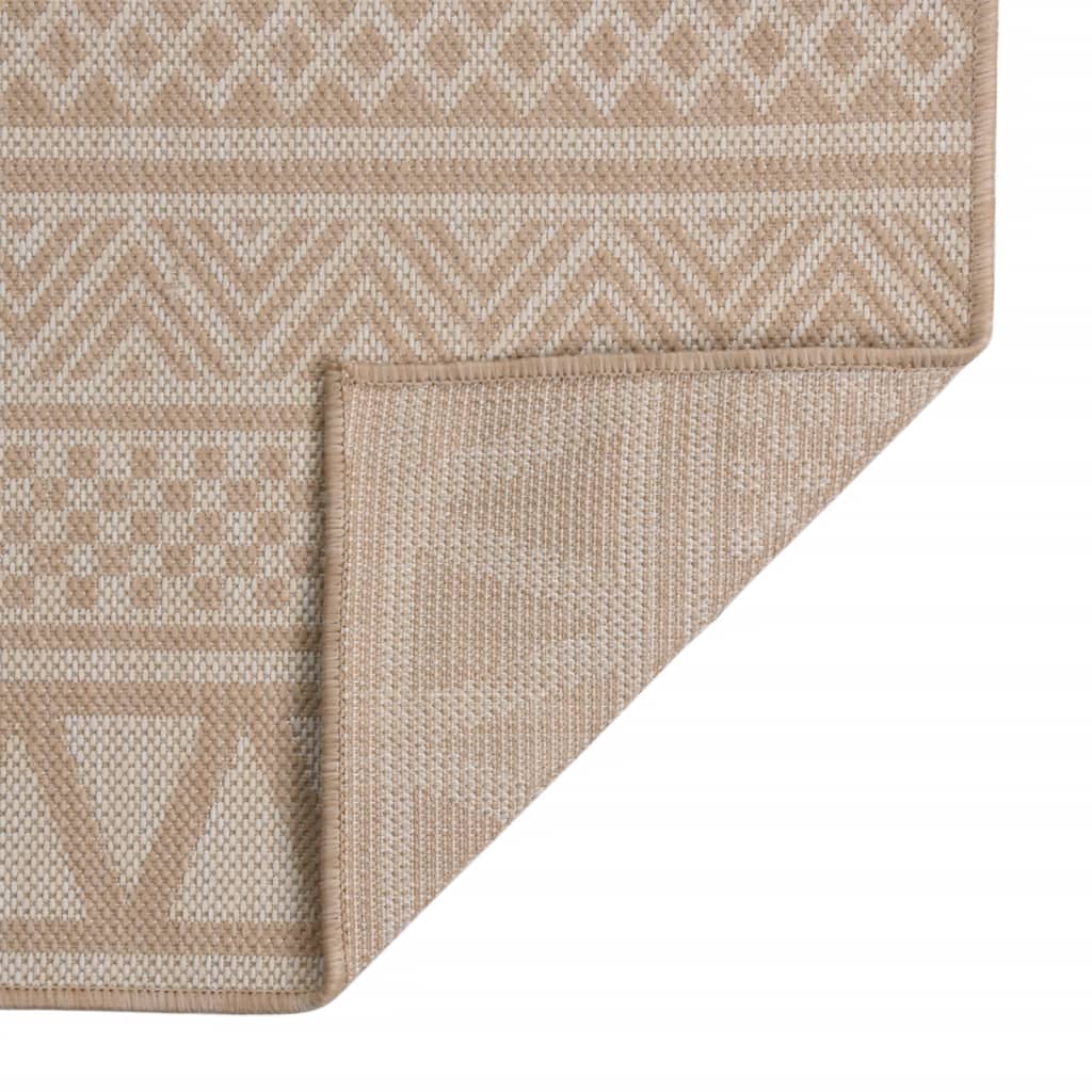 Ulkomatto Flatweave 80x250 cm ruskeat raidat - Harrastajankoti.fi