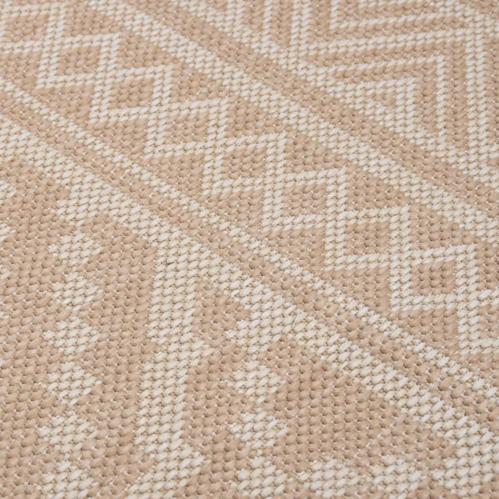 Ulkomatto Flatweave 80x250 cm ruskeat raidat - Harrastajankoti.fi