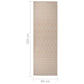 Ulkomatto Flatweave 80x250 cm ruskeat raidat - Harrastajankoti.fi