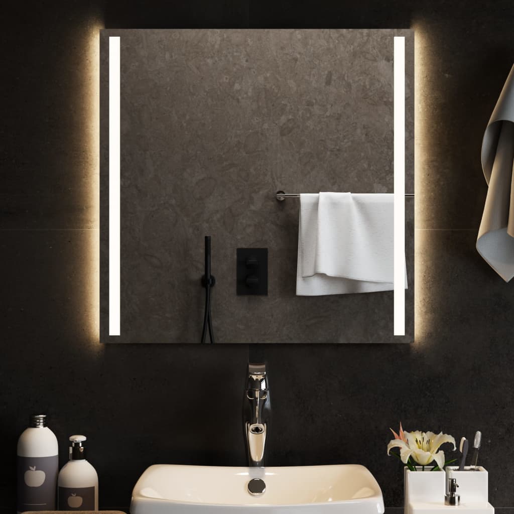 Kylpyhuoneen LED-peili 60x60 cm - Harrastajankoti.fi