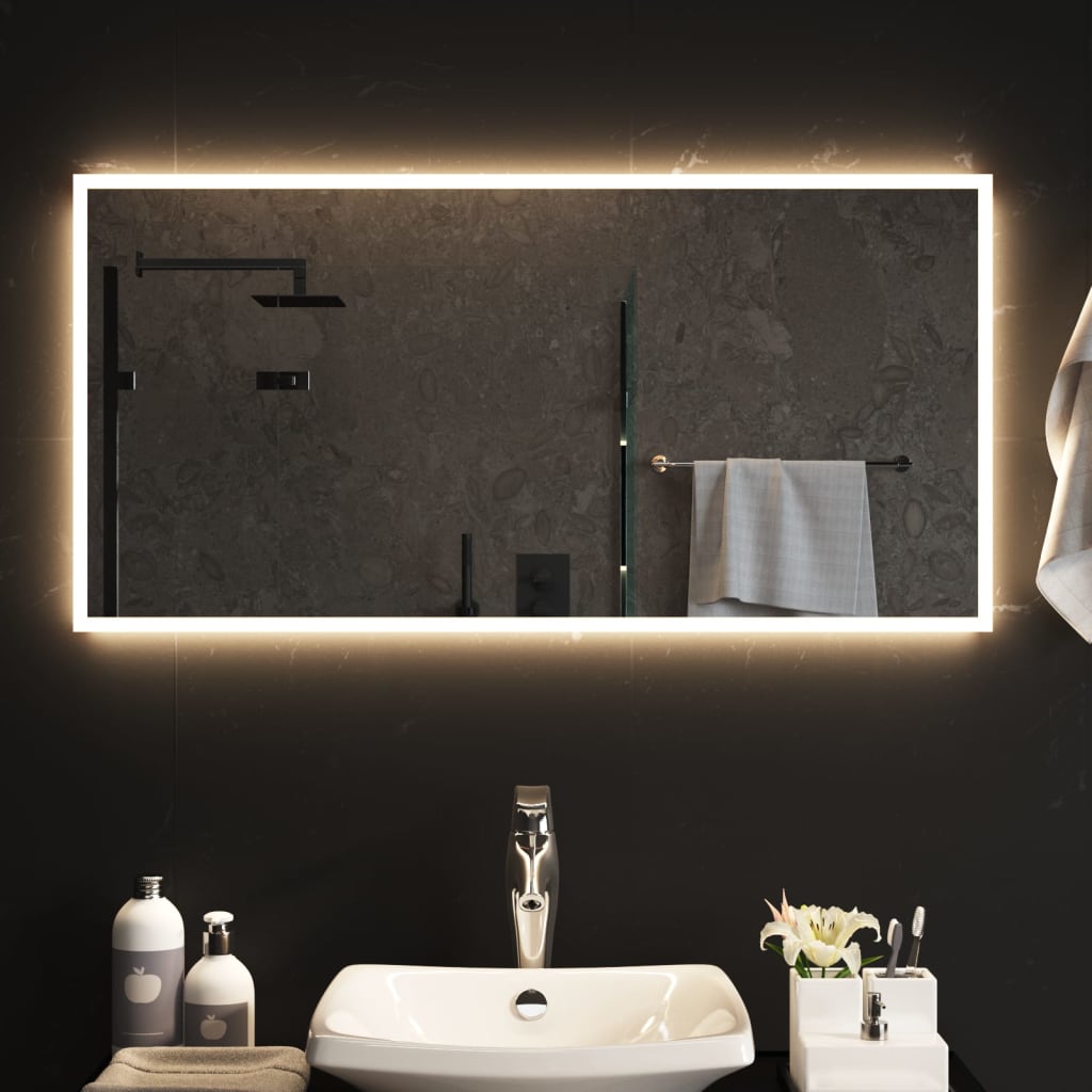 Kylpyhuoneen LED-peili 100x50 cm - Harrastajankoti.fi