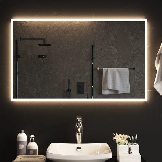 Kylpyhuoneen LED-peili 100x60 cm - Harrastajankoti.fi
