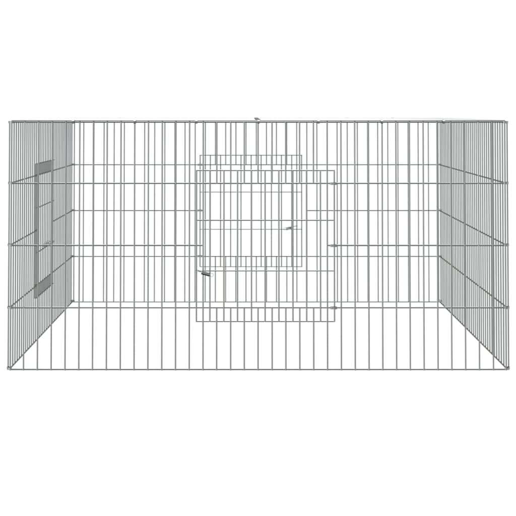 Kanihäkki 110x110x55 cm galvanoitu rauta - Harrastajankoti.fi