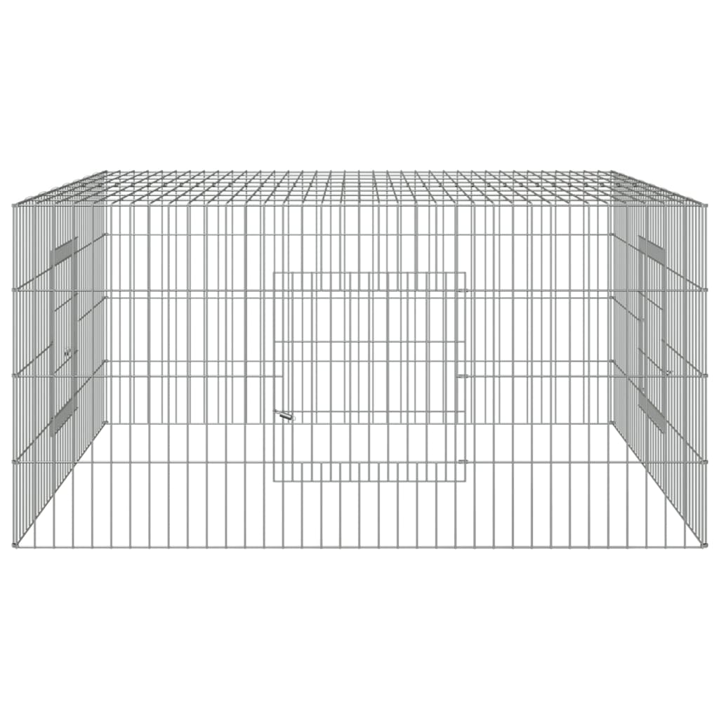 Kanihäkki 110x110x55 cm galvanoitu rauta - Harrastajankoti.fi