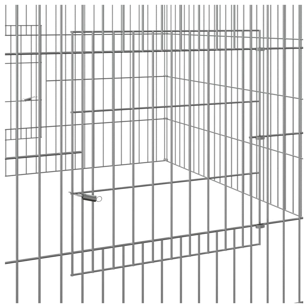 Kanihäkki 110x110x55 cm galvanoitu rauta - Harrastajankoti.fi