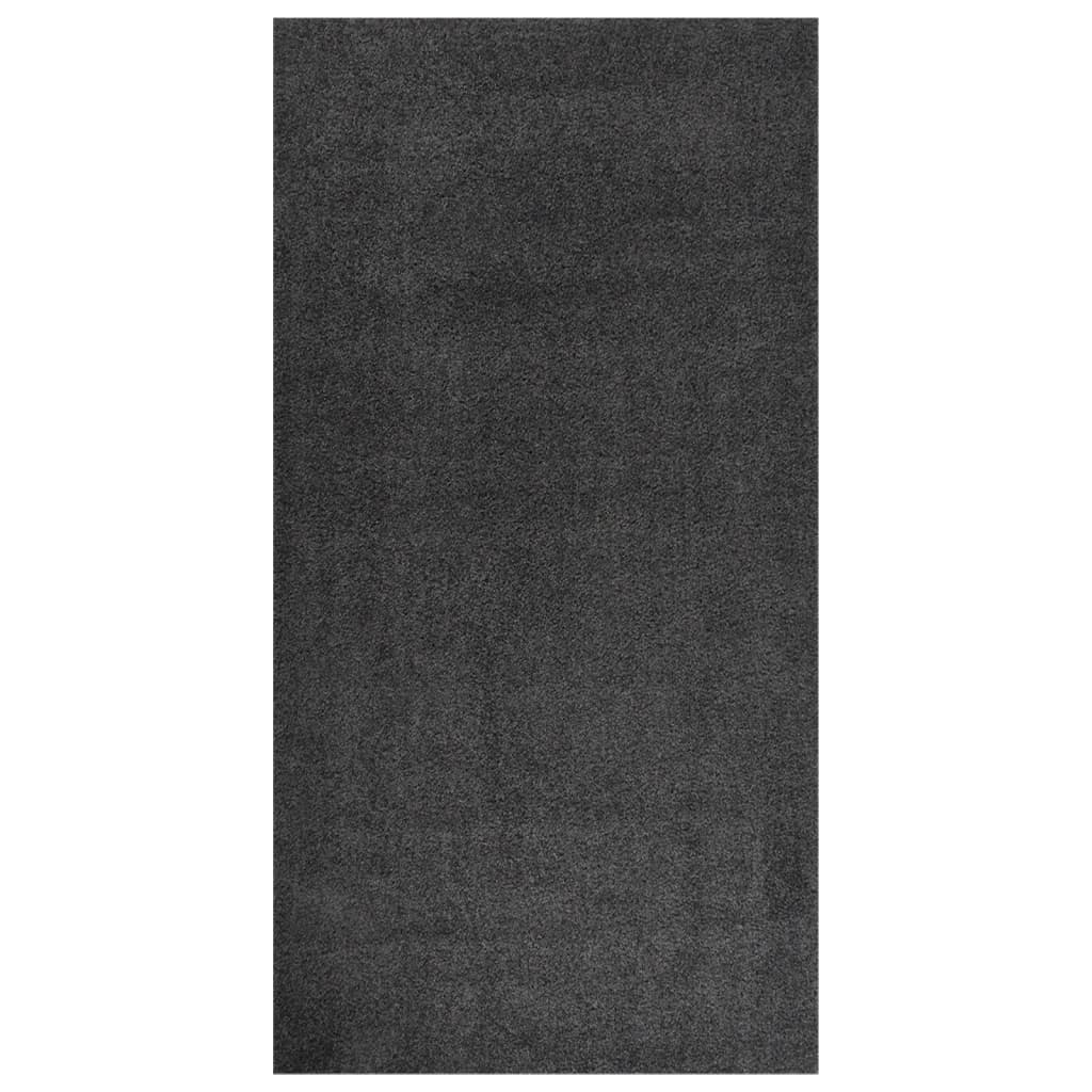 Pörrömatto korkeanukkainen antrasiitti 80x150 cm - Harrastajankoti.fi
