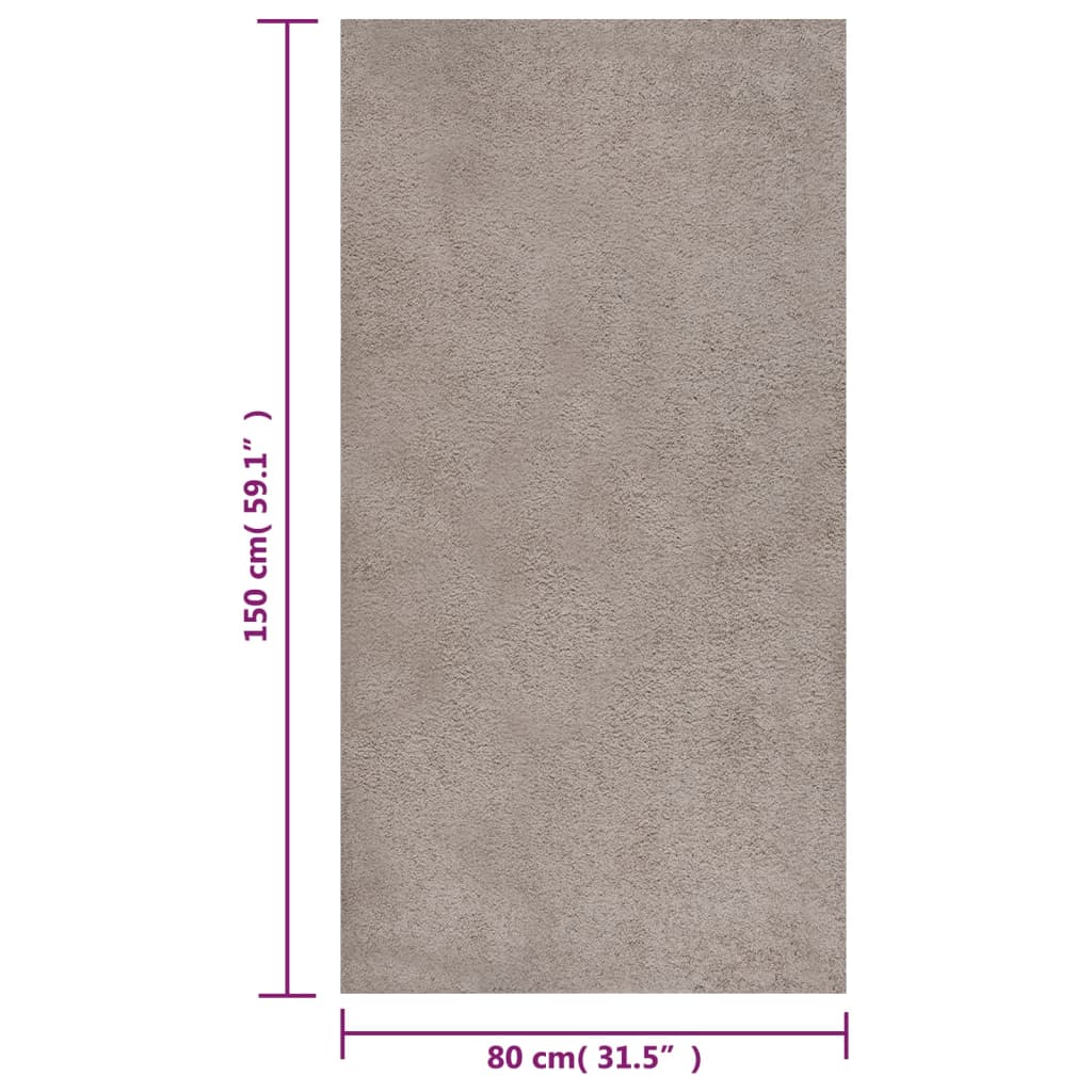 Pörrömatto korkeanukkainen beige 80x150 cm - Harrastajankoti.fi
