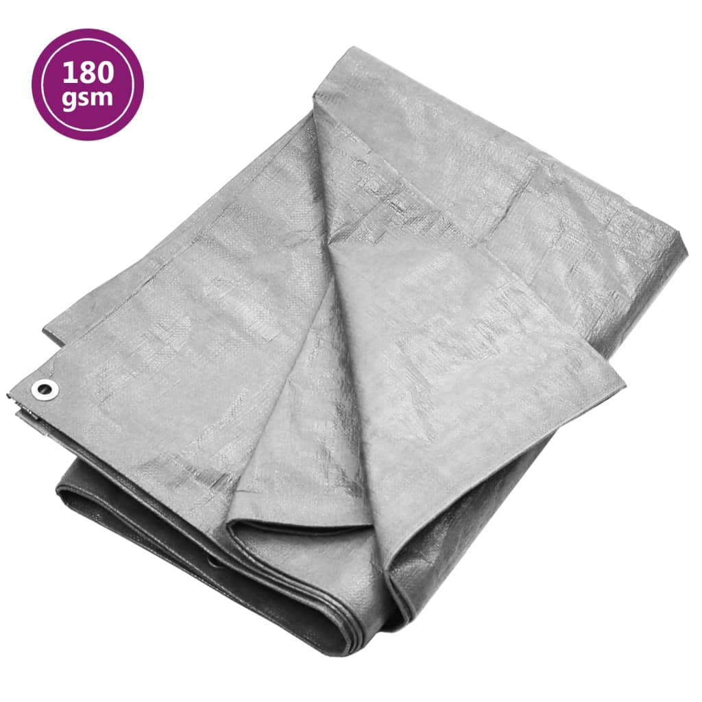 Pressu 180 g/m² 6x8 m harmaa HDPE - Harrastajankoti.fi