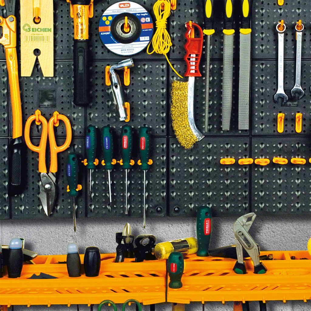 Työkaluseinä 500x1000 mm 50 koukkua PP - Harrastajankoti.fi