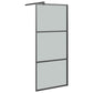 Walk-in suihkuseinäke 90x195 cm tumma ESG-lasi musta - Harrastajankoti.fi