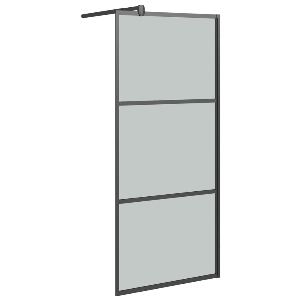 Walk-in suihkuseinäke 90x195 cm tumma ESG-lasi musta - Harrastajankoti.fi