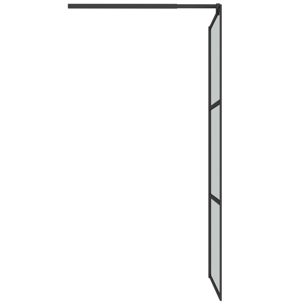 Walk-in suihkuseinäke 90x195 cm tumma ESG-lasi musta - Harrastajankoti.fi