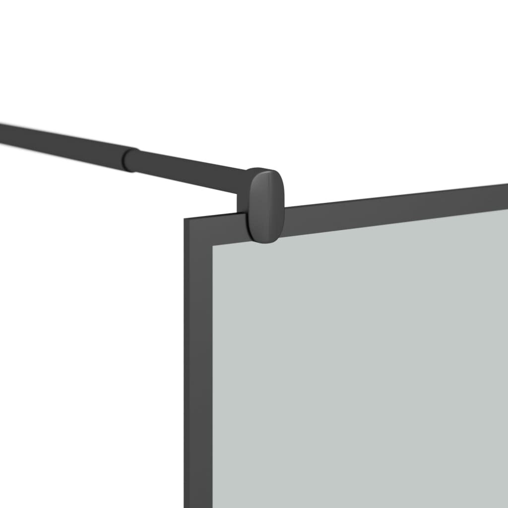 Walk-in suihkuseinäke 90x195 cm tumma ESG-lasi musta - Harrastajankoti.fi