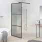Walk-in suihkuseinäke 90x195 cm tumma ESG-lasi musta - Harrastajankoti.fi