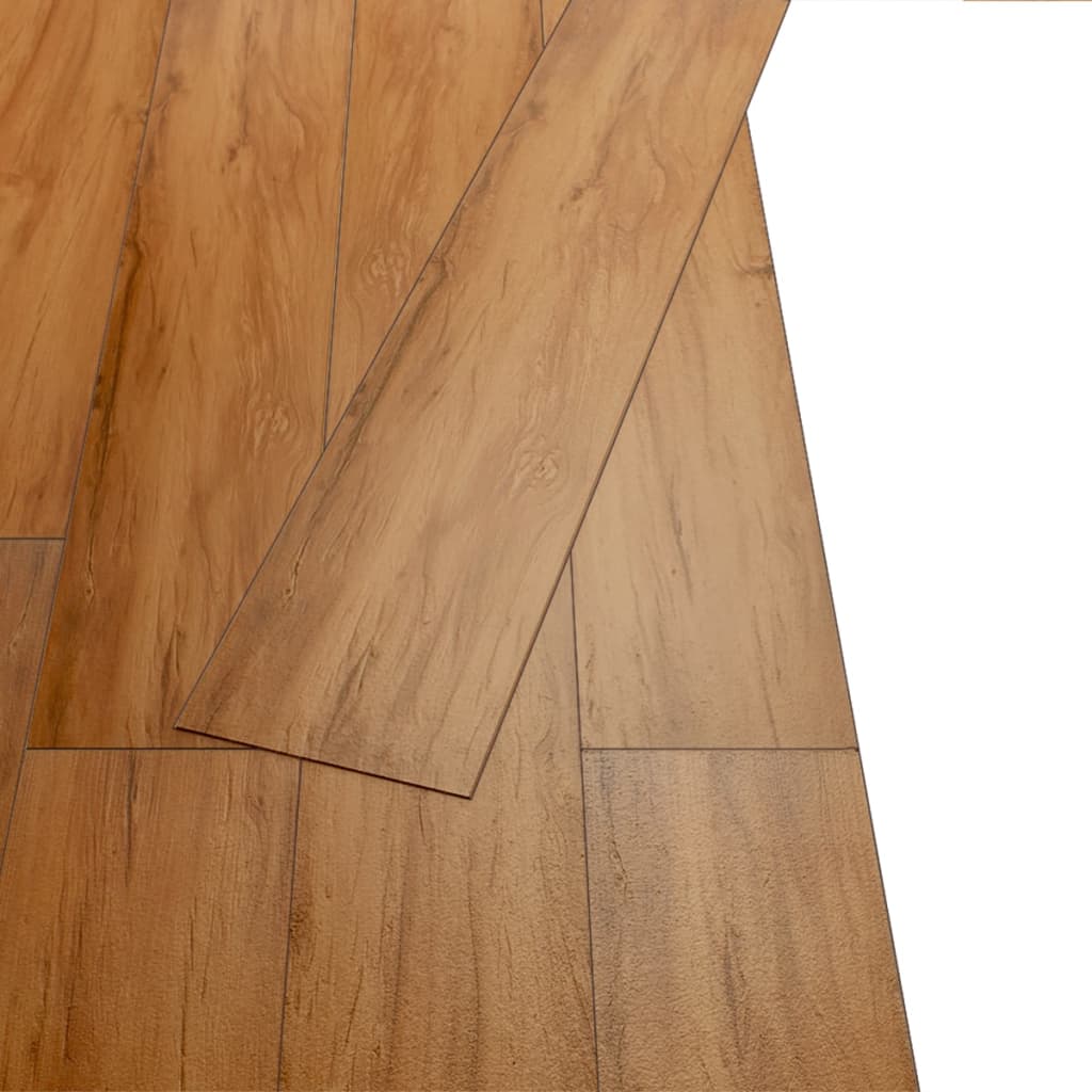 Itsekiinnittyvät PVC-lattialankut 2,51 m² 2 mm jalava - Harrastajankoti.fi