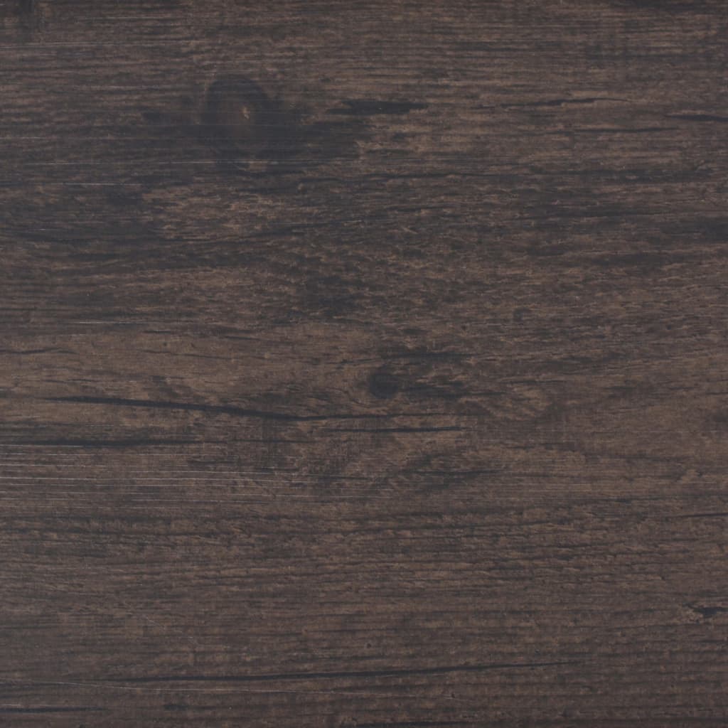Itsekiinnittyvät PVC-lattialankut 2,51 m² 2 mm tummanruskea - Harrastajankoti.fi
