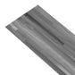 Itsekiinnittyvät PVC-lattialankut 2,51 m² 2mm harmaaraidallinen - Harrastajankoti.fi