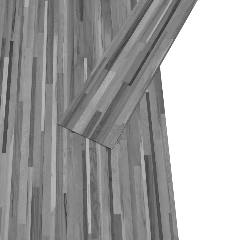 Itsekiinnittyvät PVC-lattialankut 2,51 m² 2mm harmaaraidallinen - Harrastajankoti.fi