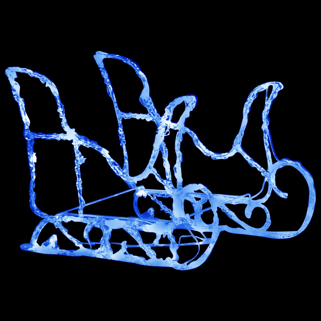 Porot ja reki joulukoriste 320 LED-valoa akryyli - Harrastajankoti.fi