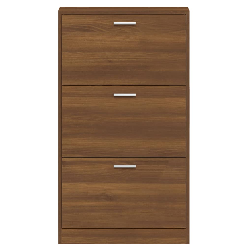 Kenkäkaappi ruskea tammi 59x17x108 cm tekninen puu - Harrastajankoti.fi