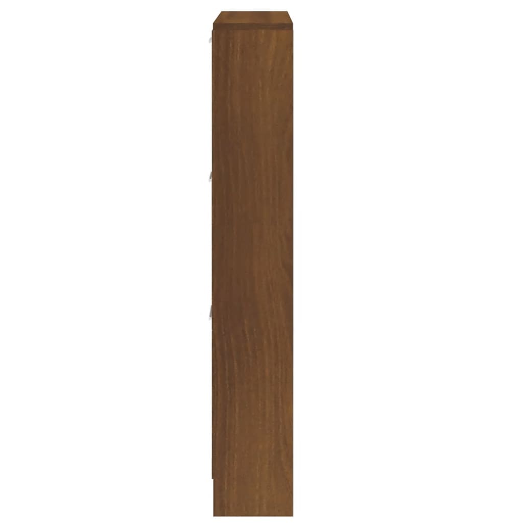 Kenkäkaappi ruskea tammi 59x17x108 cm tekninen puu - Harrastajankoti.fi