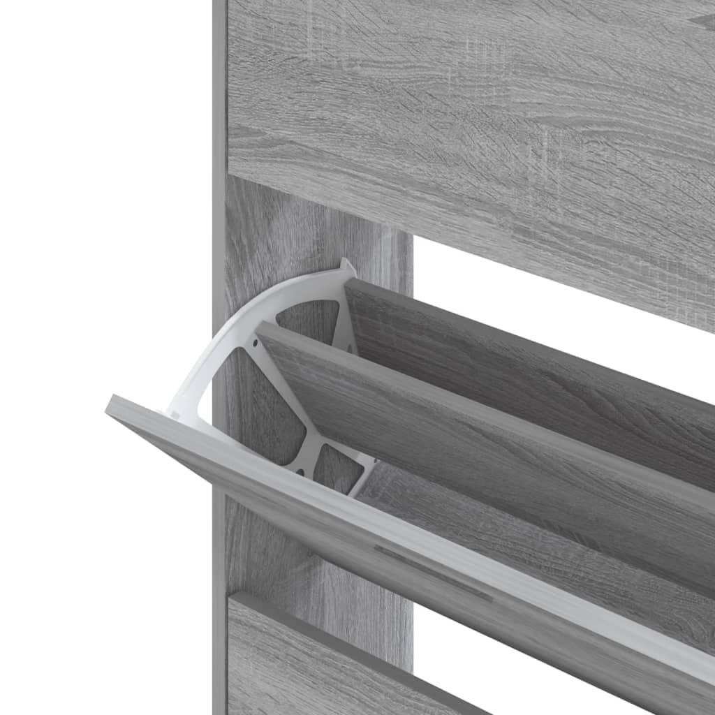 Kenkäkaappi harmaa Sonoma 63x24x147 cm tekninen puu - Harrastajankoti.fi