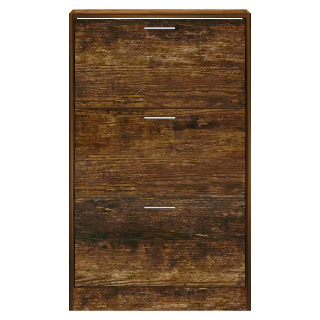 Kenkäkaappi savutammi 63x24x103 cm tekninen puu - Harrastajankoti.fi